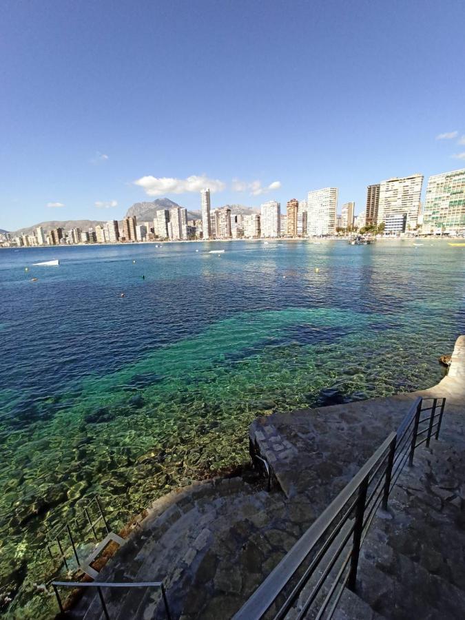 Estudio Primera Linea Con Acceso Privado Al Mar 베니돔 외부 사진