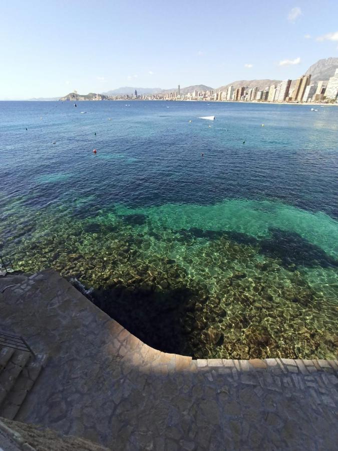 Estudio Primera Linea Con Acceso Privado Al Mar 베니돔 외부 사진